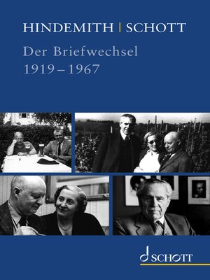 cover image of Hindemith--Schott. Der Briefwechsel
